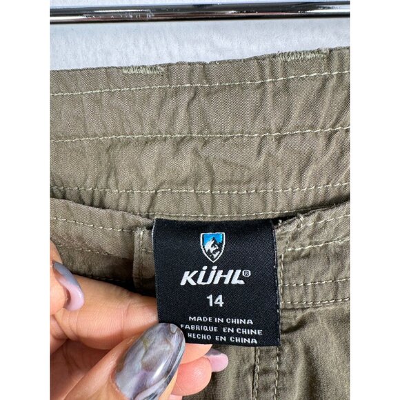 Women's Tan Cargo Capris - Picture 3 of 12